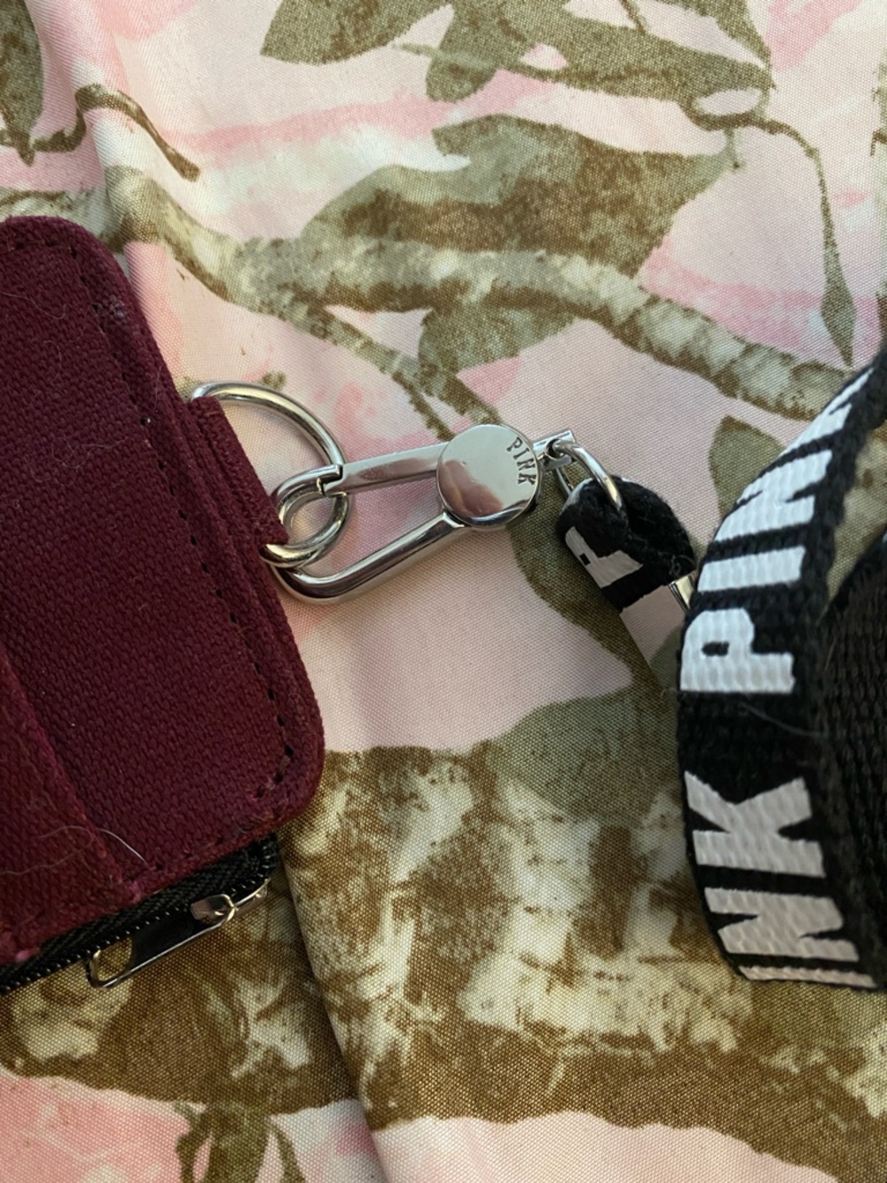 PINK Victoria's Secret Maroon Cardholder with Black Branded Lanyard - Picture 5 of 5